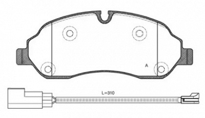 OPEN PARTS bpa160202 -  Комплект тормозных колодок, дисковый тормоз